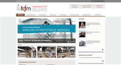 Desktop Screenshot of ingcivil.uchile.cl
