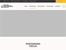 Tablet Screenshot of cecla.uchile.cl