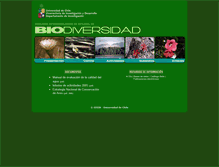 Tablet Screenshot of biodiversidad.uchile.cl