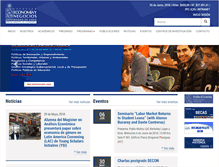 Tablet Screenshot of econ.uchile.cl