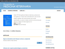 Tablet Screenshot of monografiasveterinaria.uchile.cl