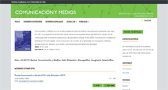 Desktop Screenshot of comunicacionymedios.uchile.cl