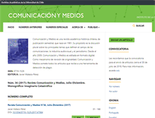 Tablet Screenshot of comunicacionymedios.uchile.cl