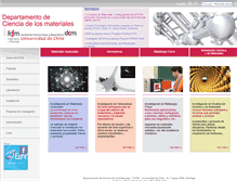 Tablet Screenshot of dcm.uchile.cl