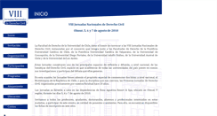 Desktop Screenshot of jornadasderechocivil.uchile.cl