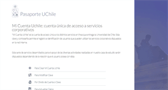 Desktop Screenshot of pasaporte.uchile.cl