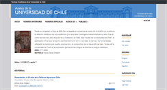 Desktop Screenshot of anales.uchile.cl