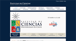 Desktop Screenshot of ciencias.uchile.cl