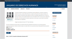 Desktop Screenshot of anuariocdh.uchile.cl