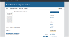 Desktop Screenshot of anales-ii.ing.uchile.cl