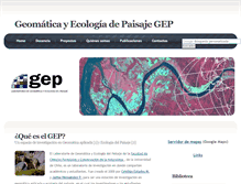 Tablet Screenshot of gep.uchile.cl