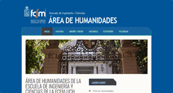 Desktop Screenshot of humanidades.ing.uchile.cl