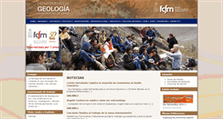 Desktop Screenshot of geologia.uchile.cl