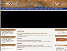 Tablet Screenshot of geologia.uchile.cl