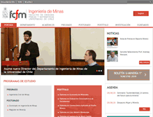 Tablet Screenshot of minas.uchile.cl