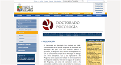 Desktop Screenshot of doctoradopsicologia.uchile.cl