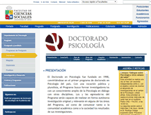 Tablet Screenshot of doctoradopsicologia.uchile.cl